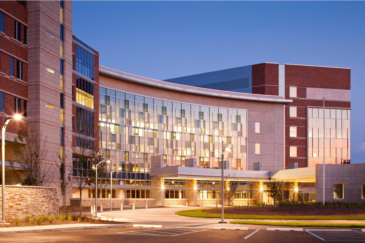 Capital Health Medical Center – Hopewell at dusk